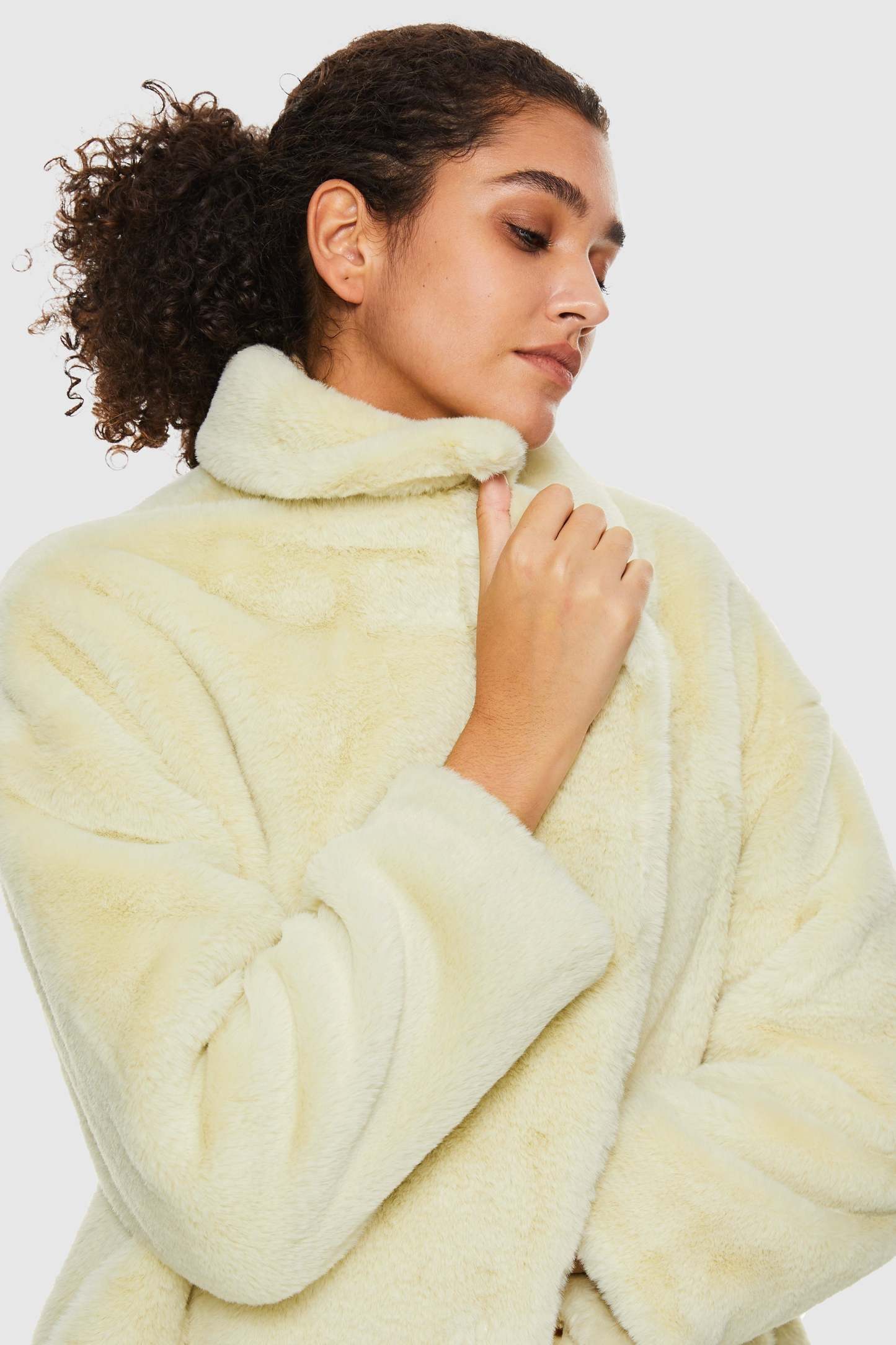 Oversized Long Sherpa Teddy Coat