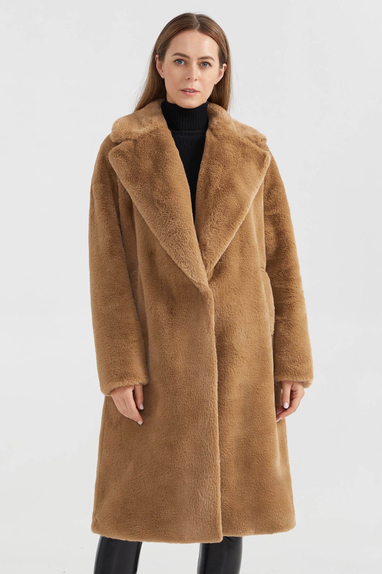 Oversized Long Sherpa Teddy Coat