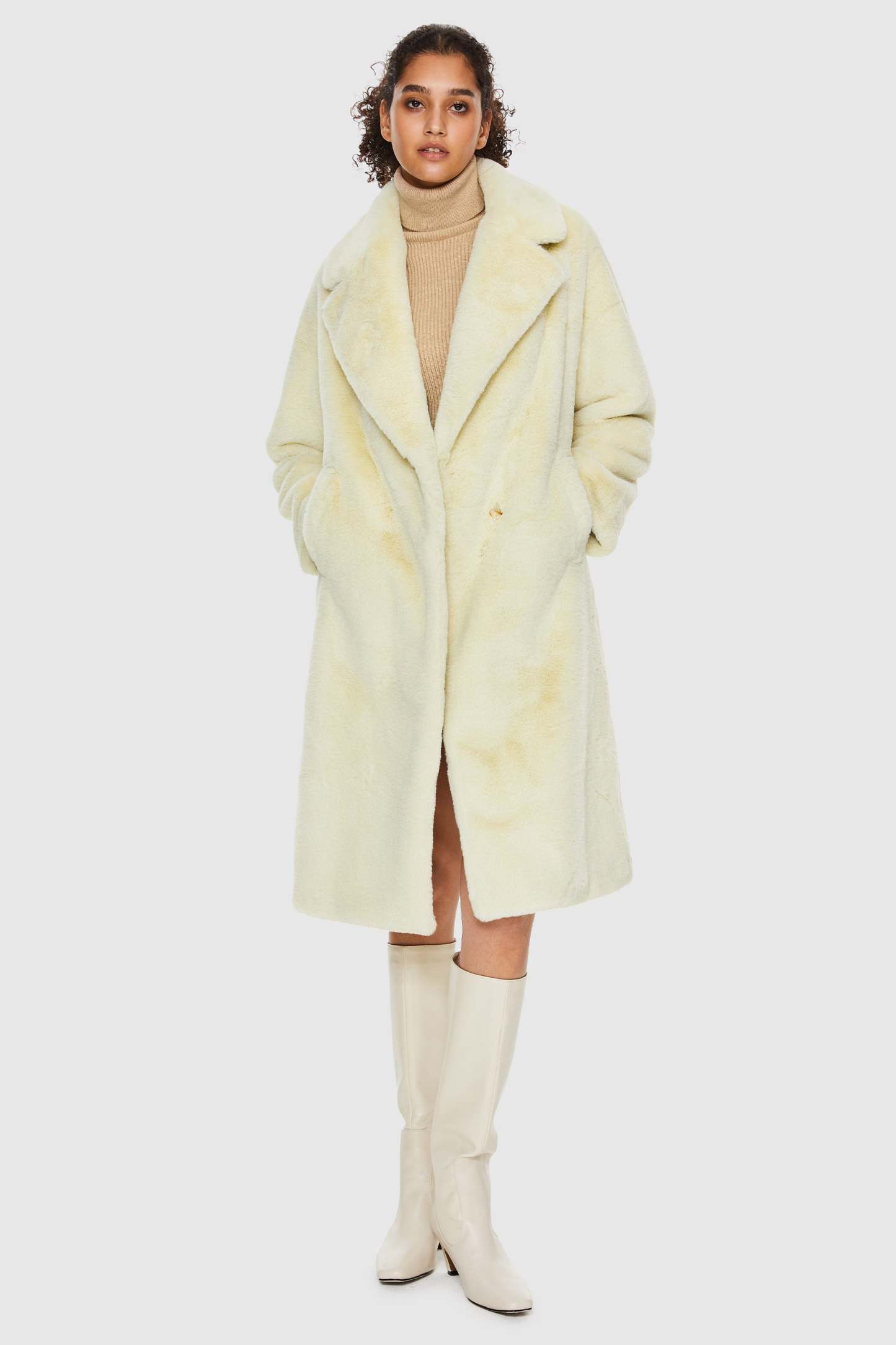 Oversized Long Sherpa Teddy Coat