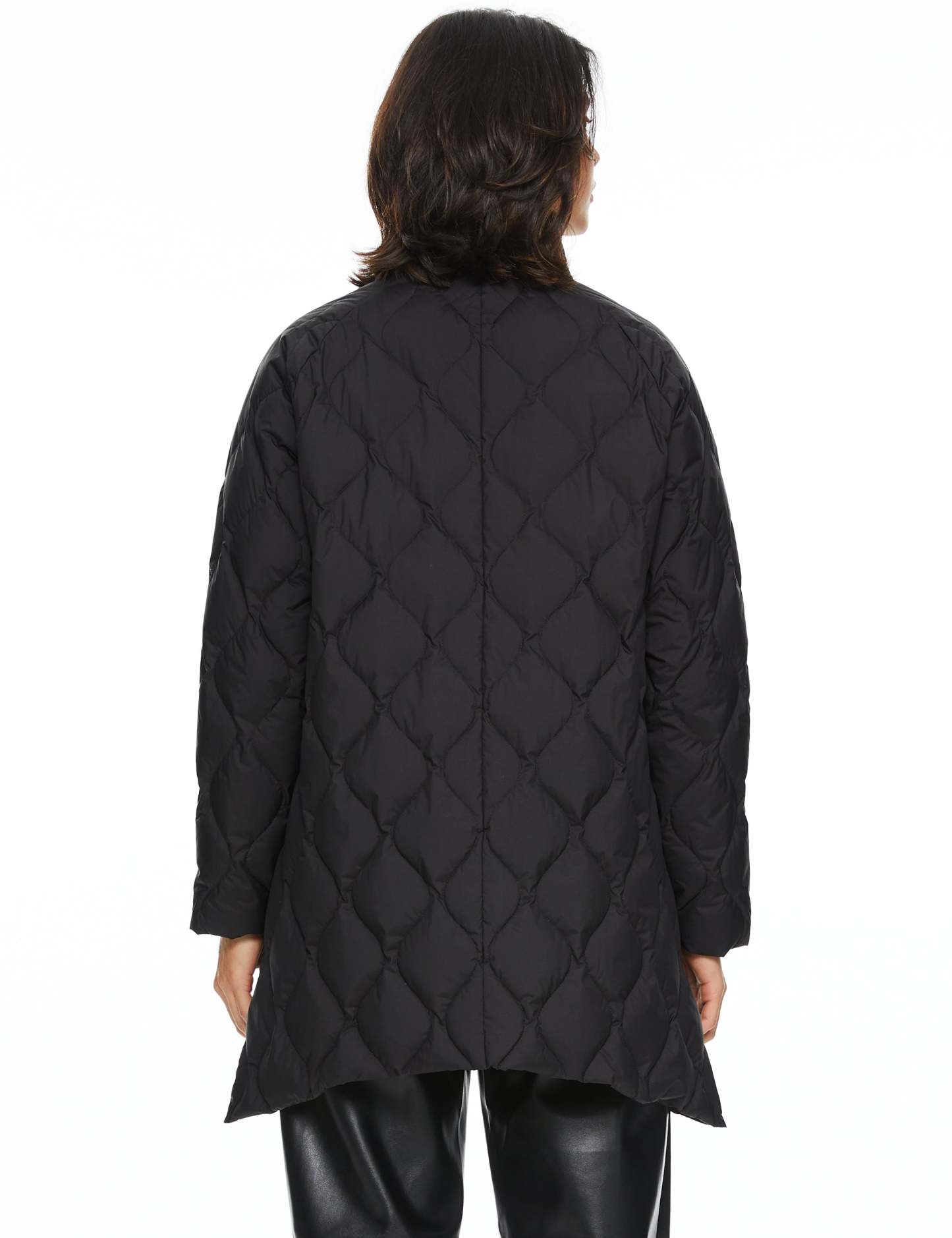 Oversized Quilted Puffer Jacket Lightweight with Pockets