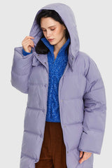 Puffy Puffer Down Jacket with Detachable Hood