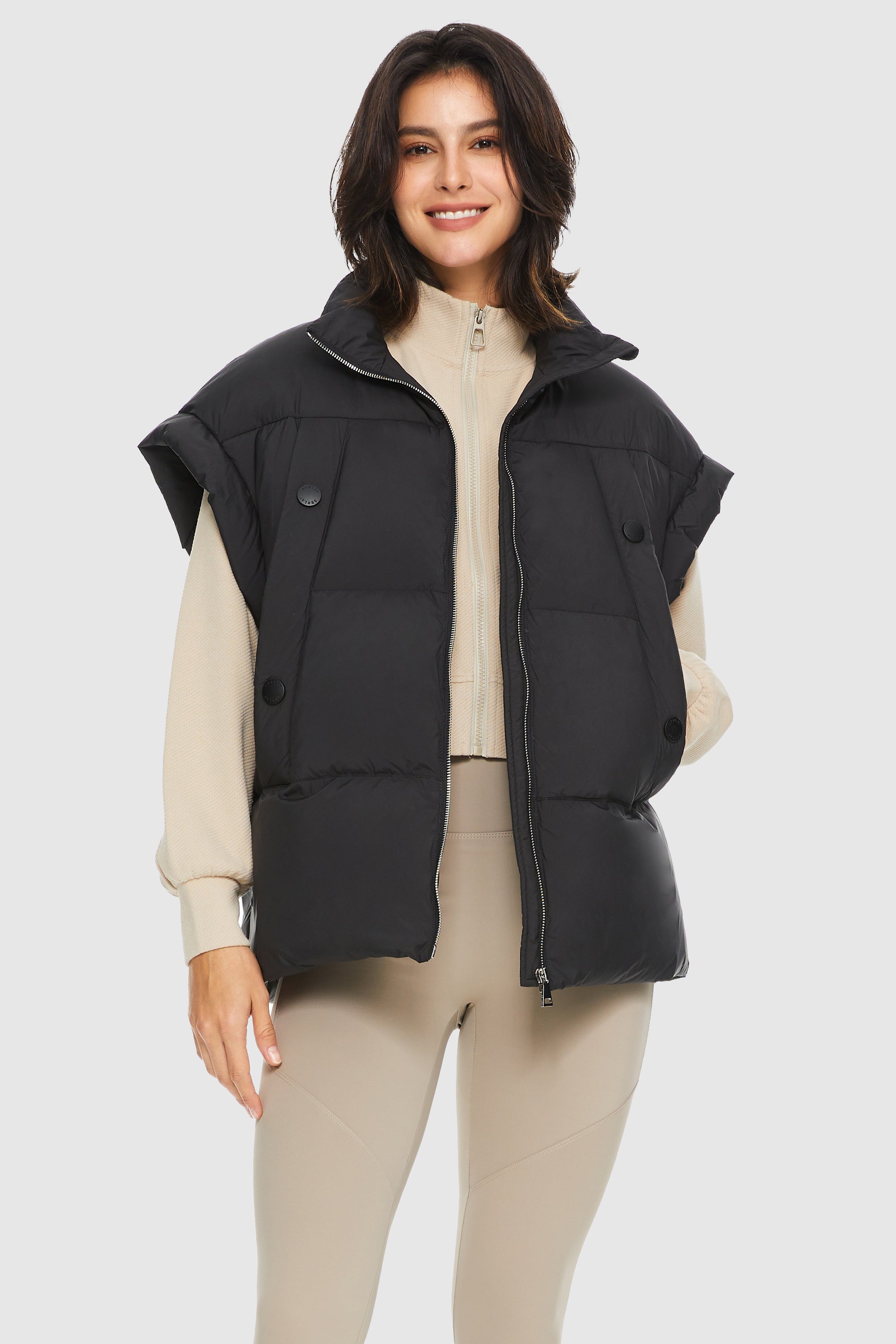 Oversized Sleeveless Classic Puffer Vest