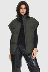 Oversized Sleeveless Classic Puffer Vest