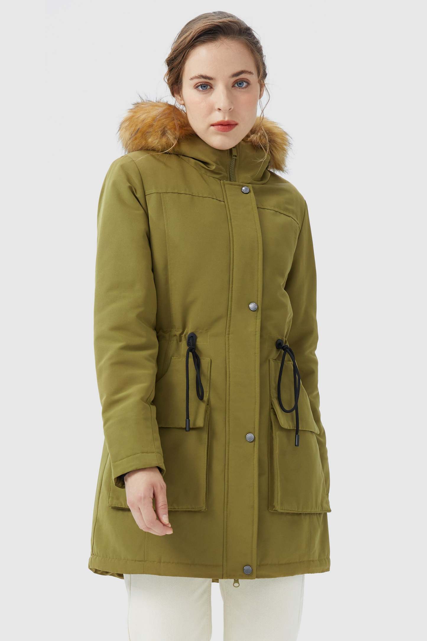 Thickened Fleece Lined Parka Jacket