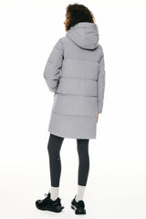 Two-Way Zipper Hooded Down Puffer Jacket