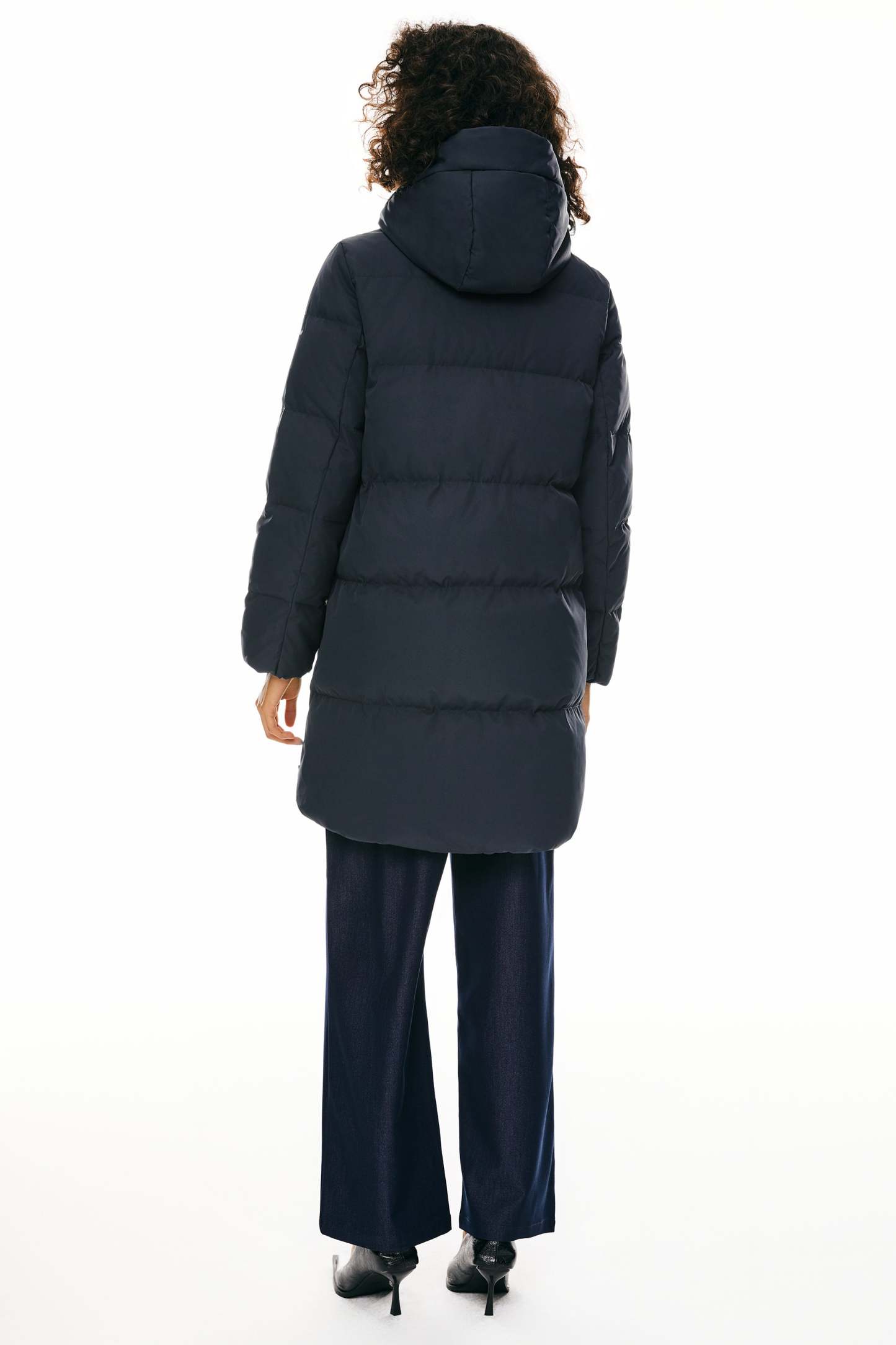 Two-Way Zipper Hooded Down Puffer Jacket