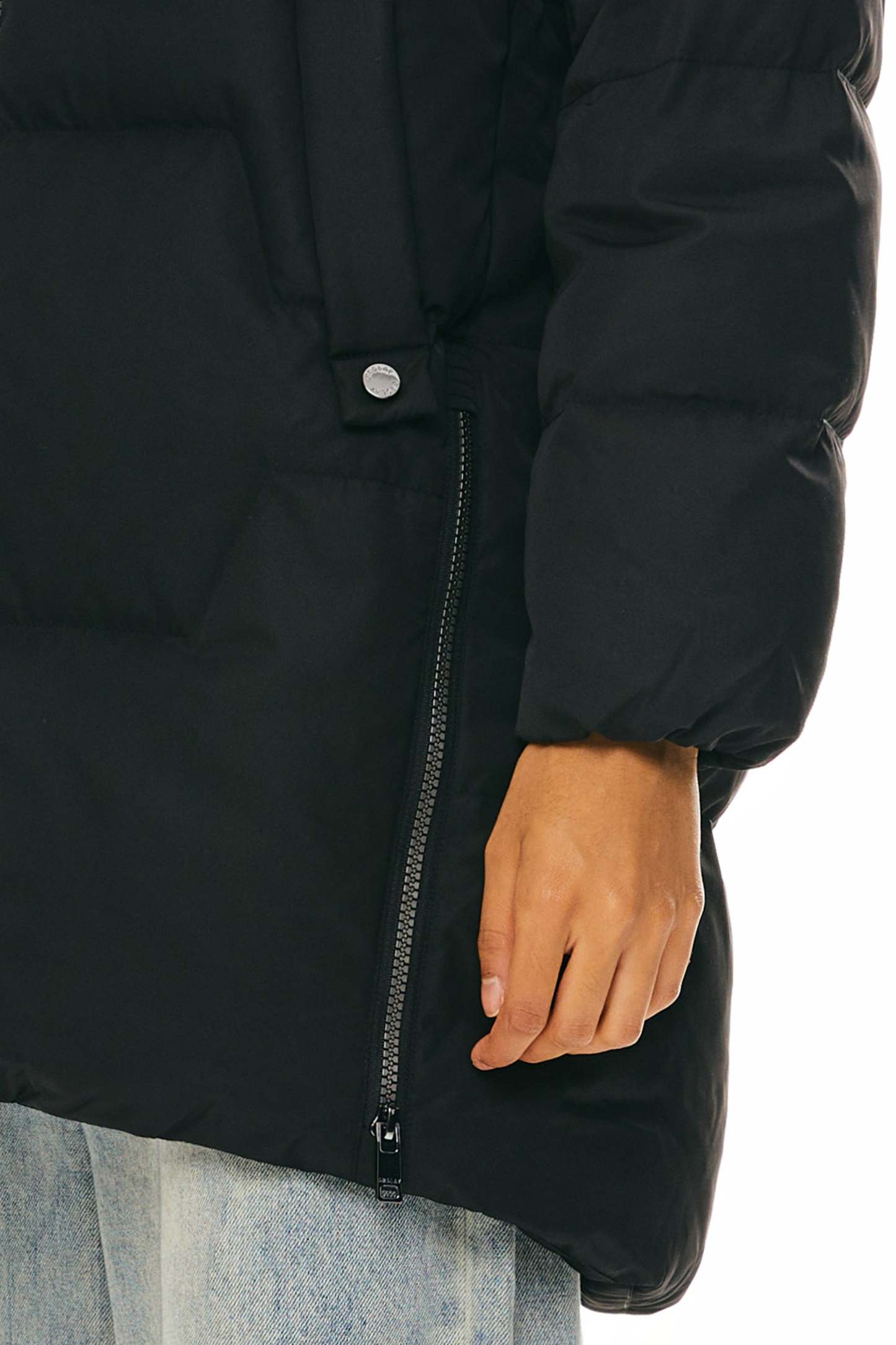 Two-Way Zipper Hooded Down Puffer Jacket