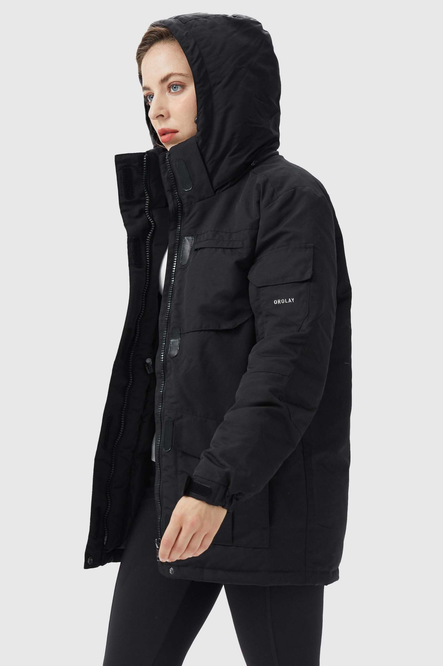 Warm Multiple Pockets Parka Down Jacket