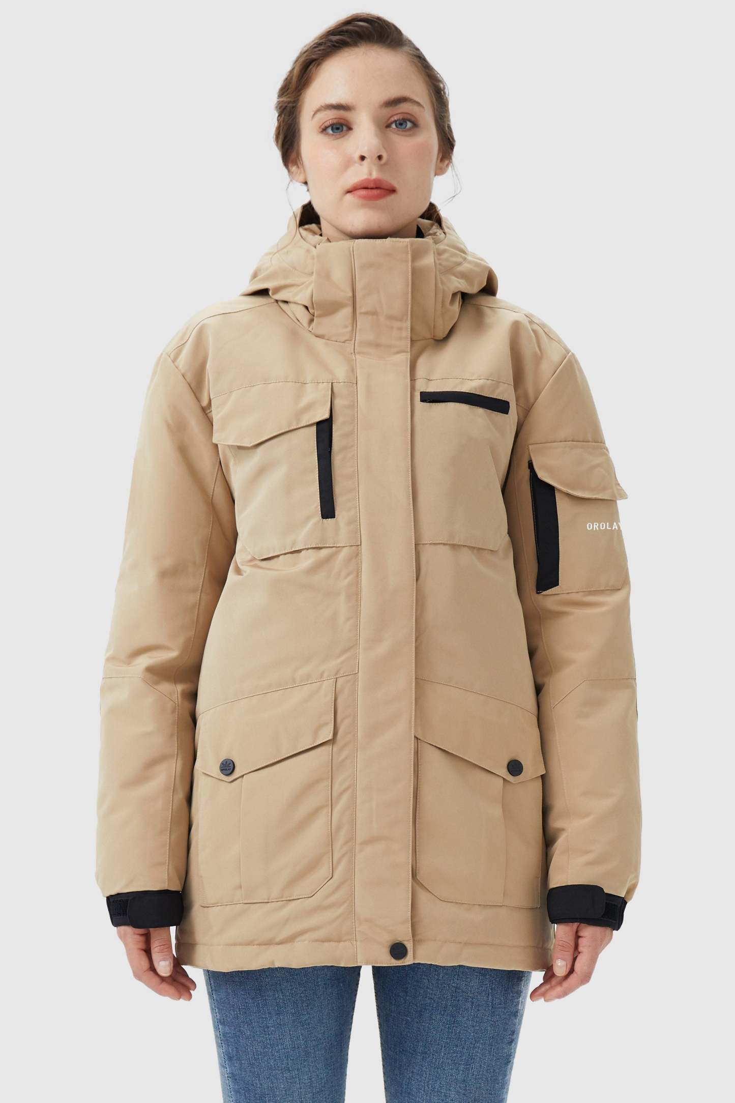 Warm Multiple Pockets Parka Down Jacket