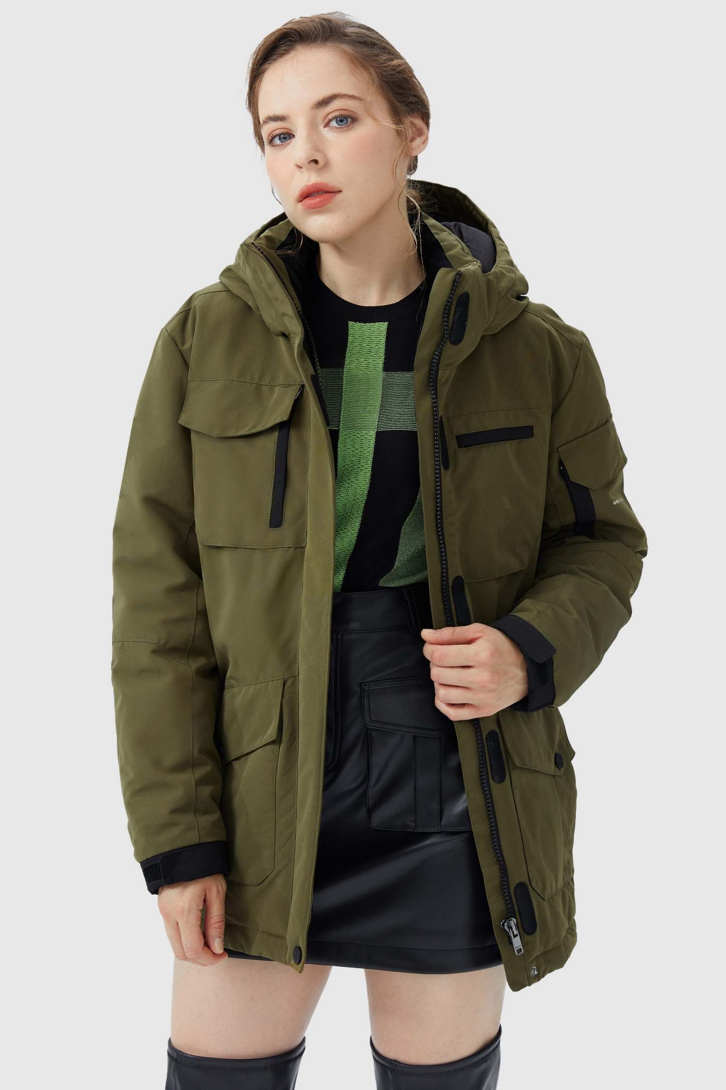 Warm Multiple Pockets Parka Down Jacket