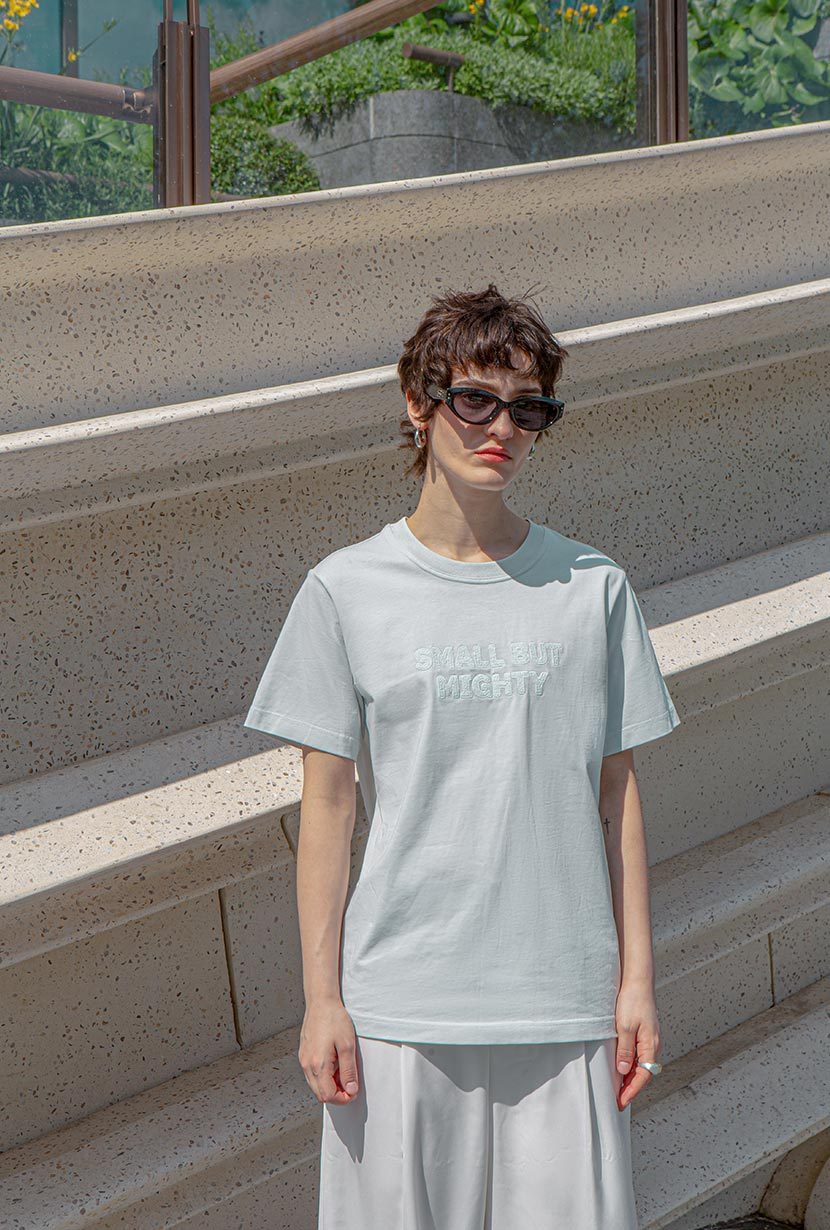 Garrin Cotton T-shirt - Ice Blue