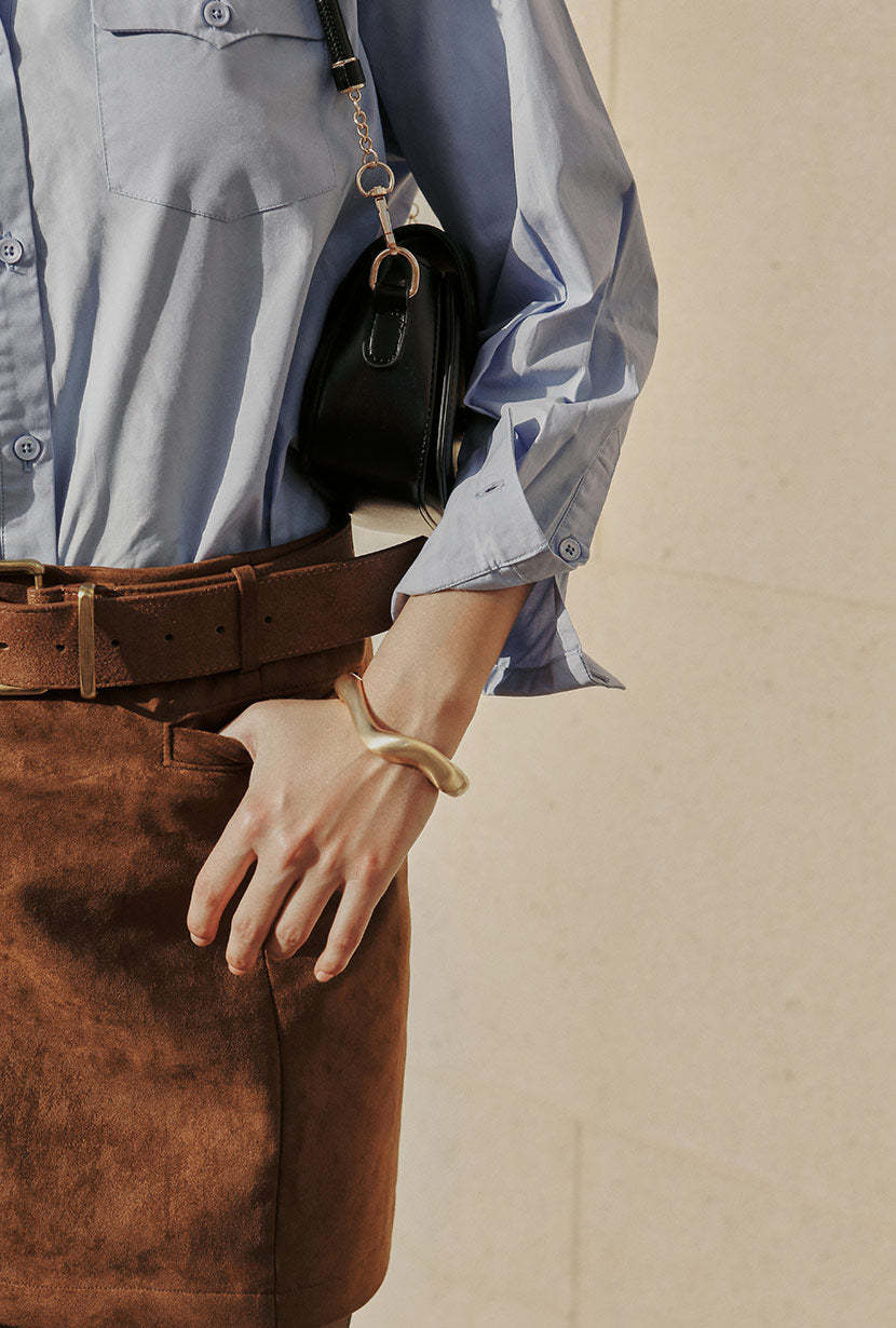 Coleen Cotton Shirt - Blue