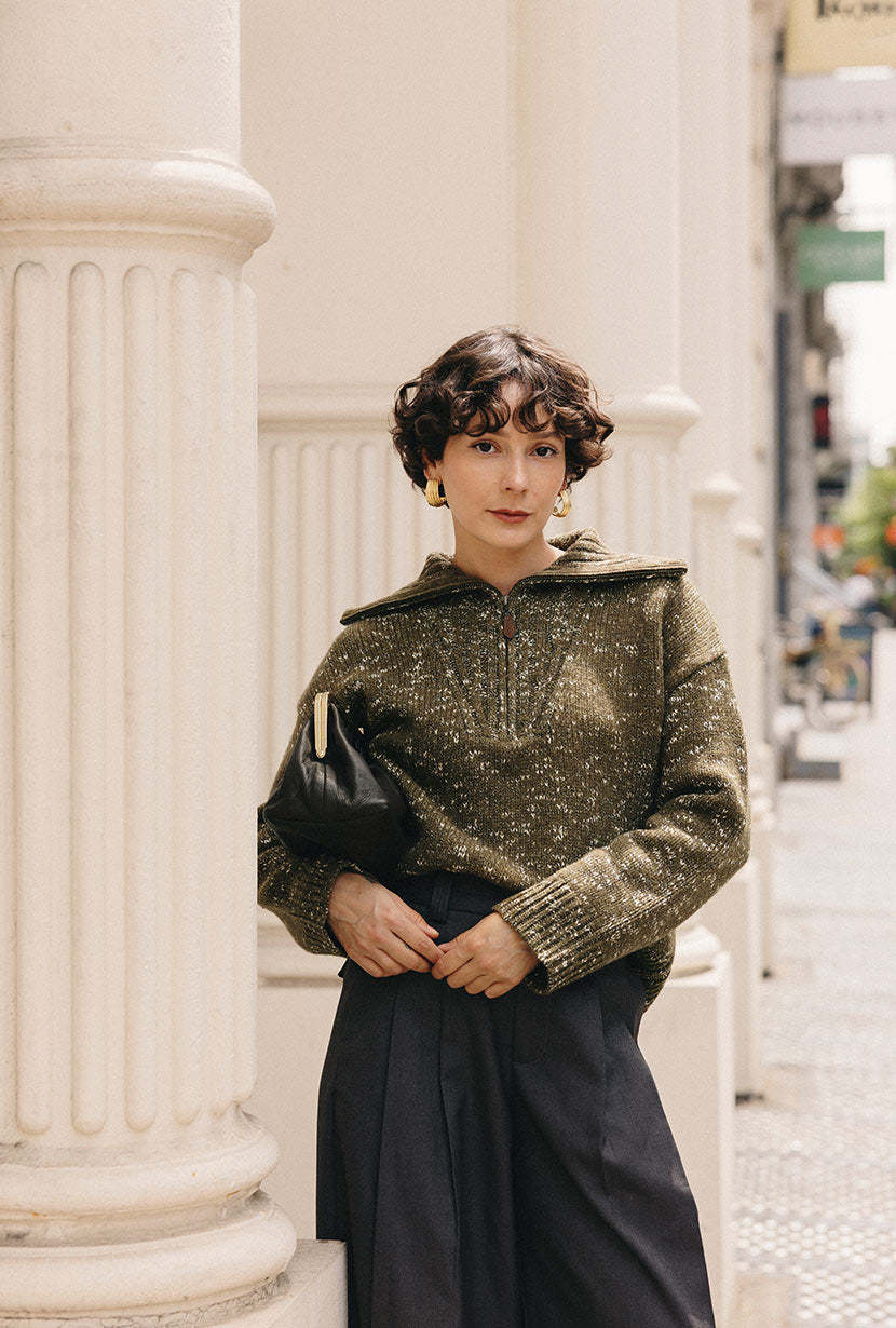 Barry Wool Sweater - Moss