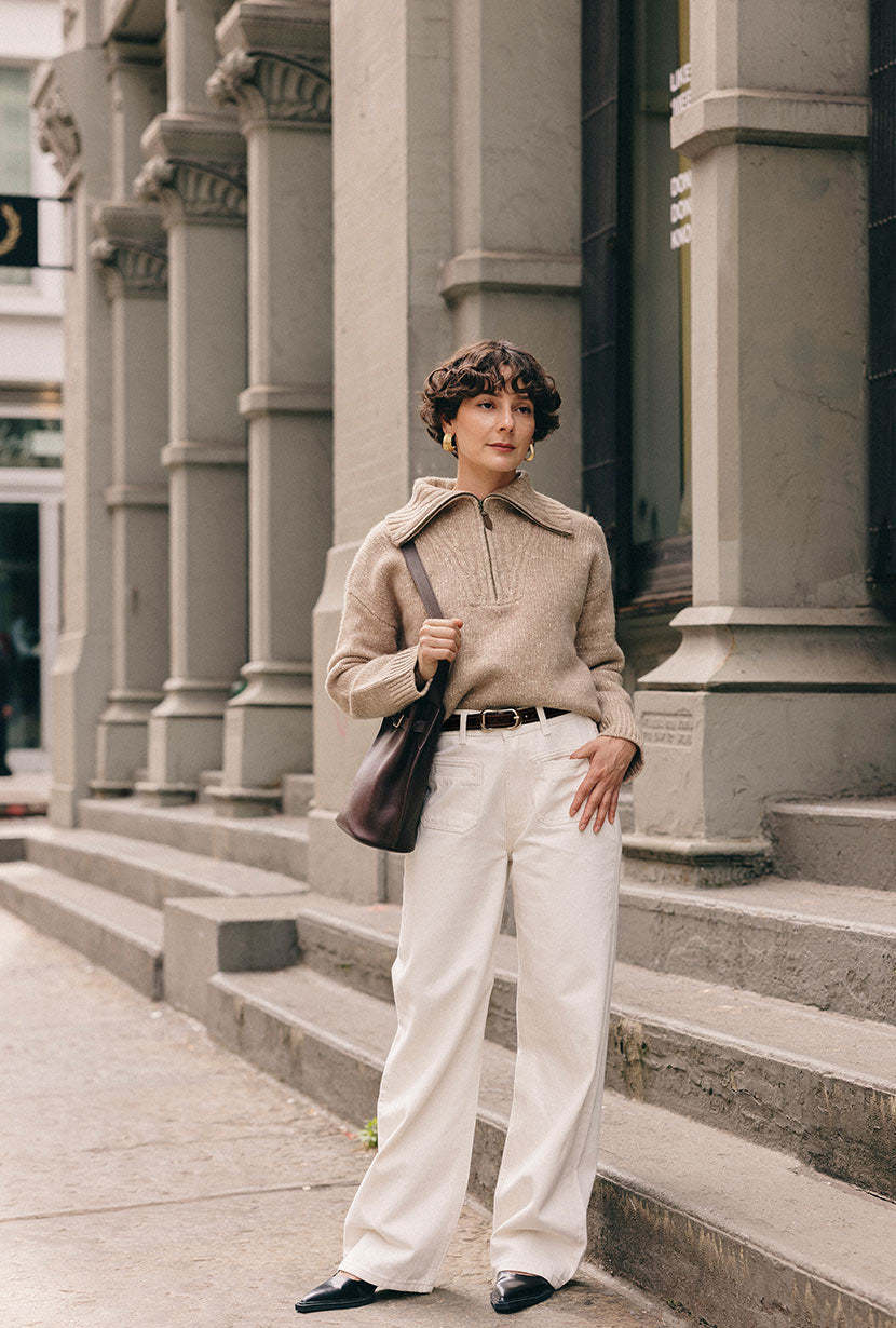 Barry Wool Sweater - Tan