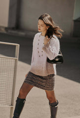 Dale Mohair Sweater - Ombre Plum