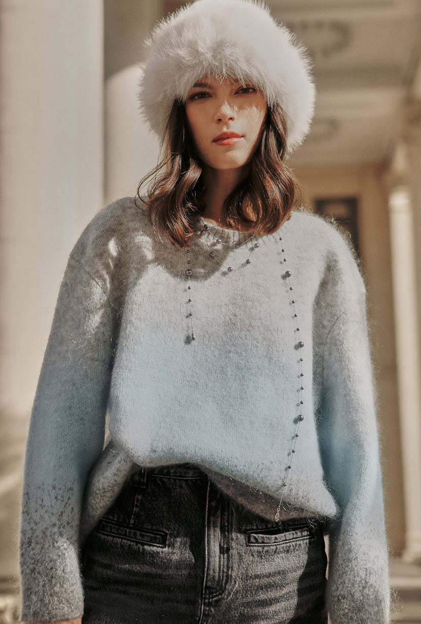 Dale Mohair Sweater - Blue
