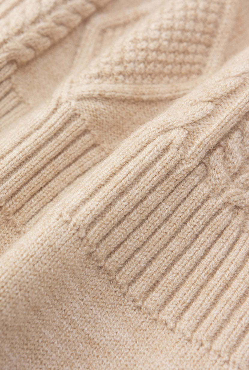 Saffron Knit Dress - Latte