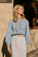 Sand Woven Belt with Silver Buckle