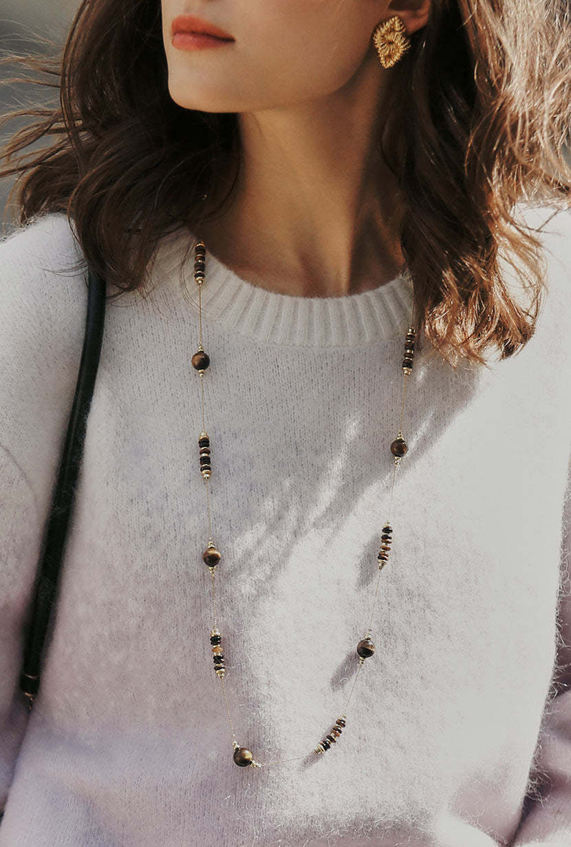 Tiger's Stone Strand Necklace