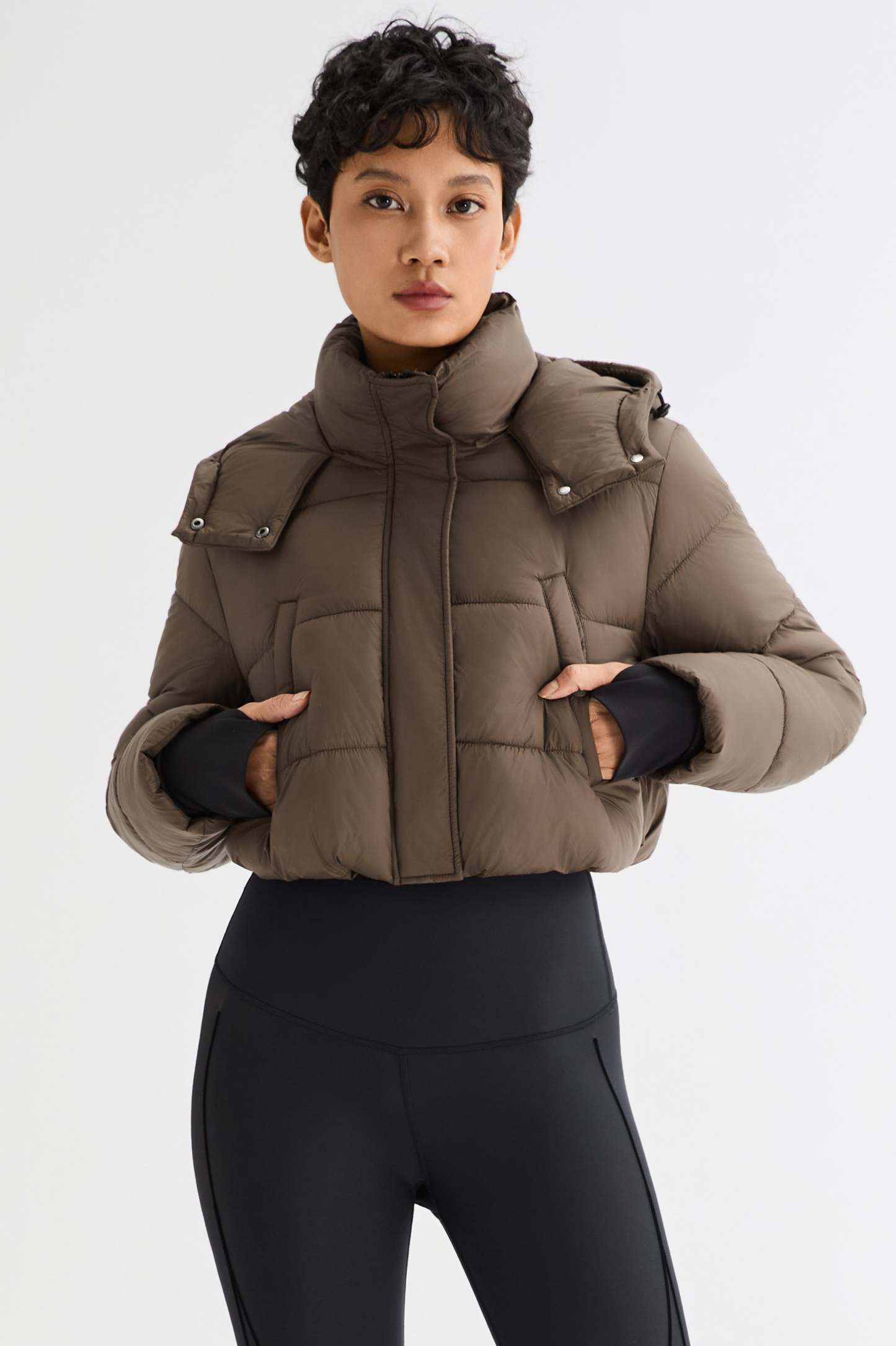 Urban Essential Cropped Lyrella Puffer Jacket
