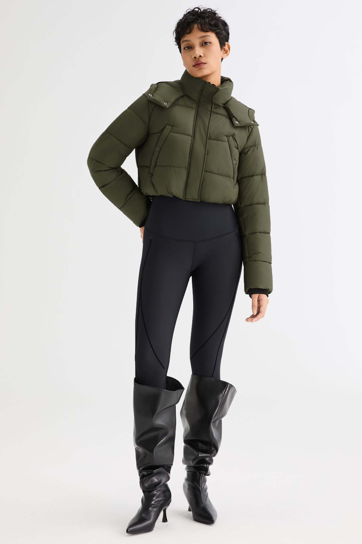 Urban Essential Cropped Lyrella Puffer Jacket