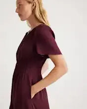 Washable Stretch Silk Tiered Maxi Dress