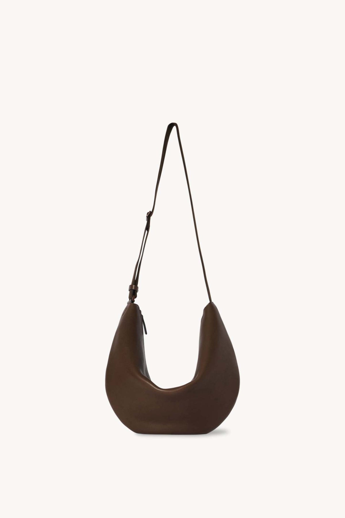 Crossbody Crescent Bag in Leather