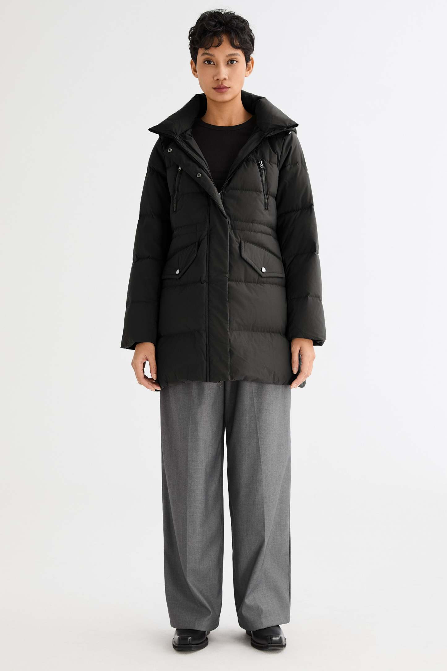 Waterproof Thickened Down Jacket with Hood