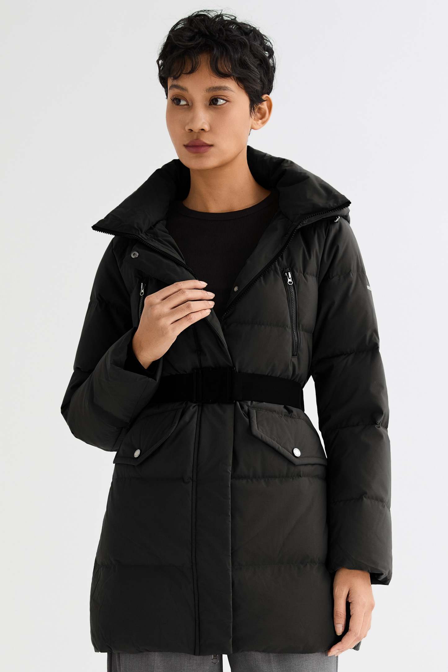 Waterproof Thickened Down Jacket with Hood