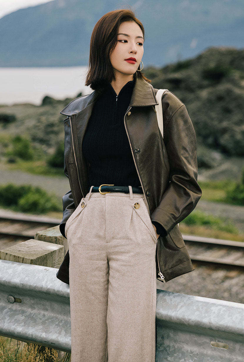 Reign Wool Pants - Oatmeal