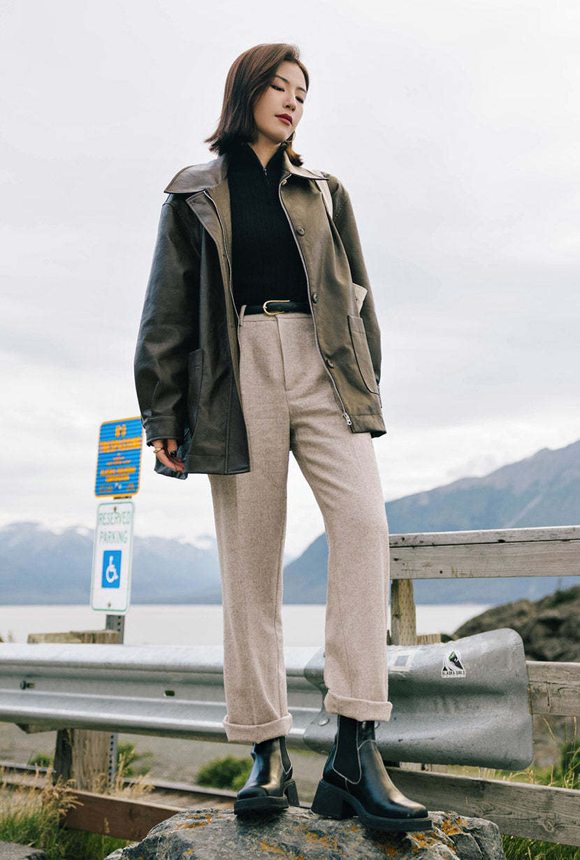 Reign Wool Pants - Oatmeal