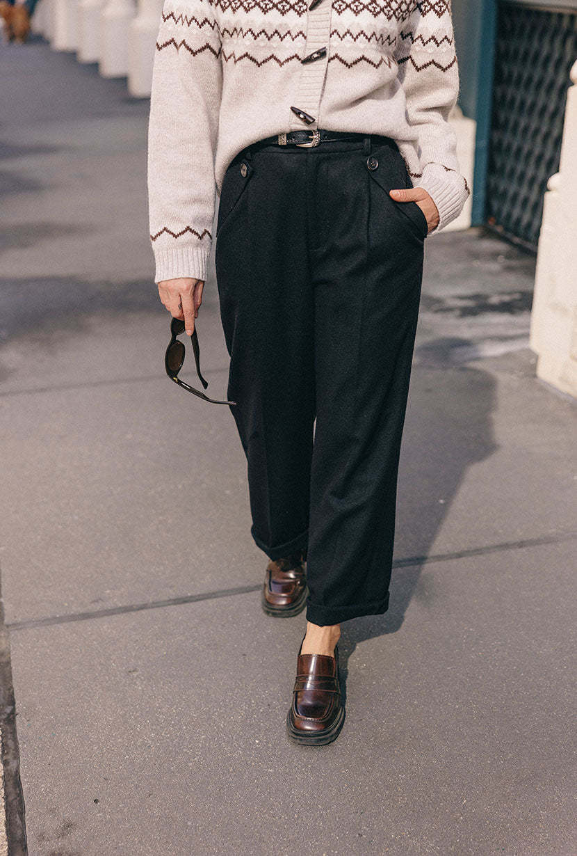 Reign Wool Pants - Black