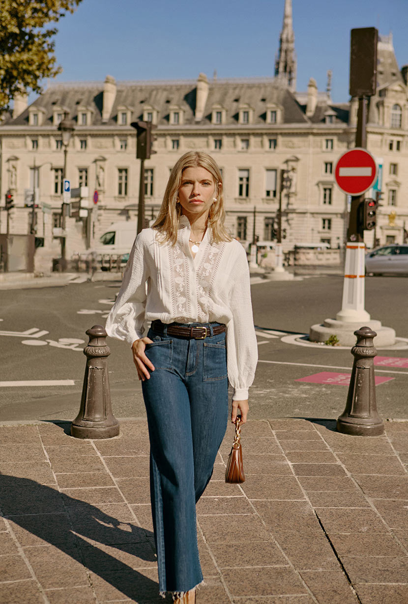 Sevilla High Rise Wide Leg Jeans - Vintage Indigo