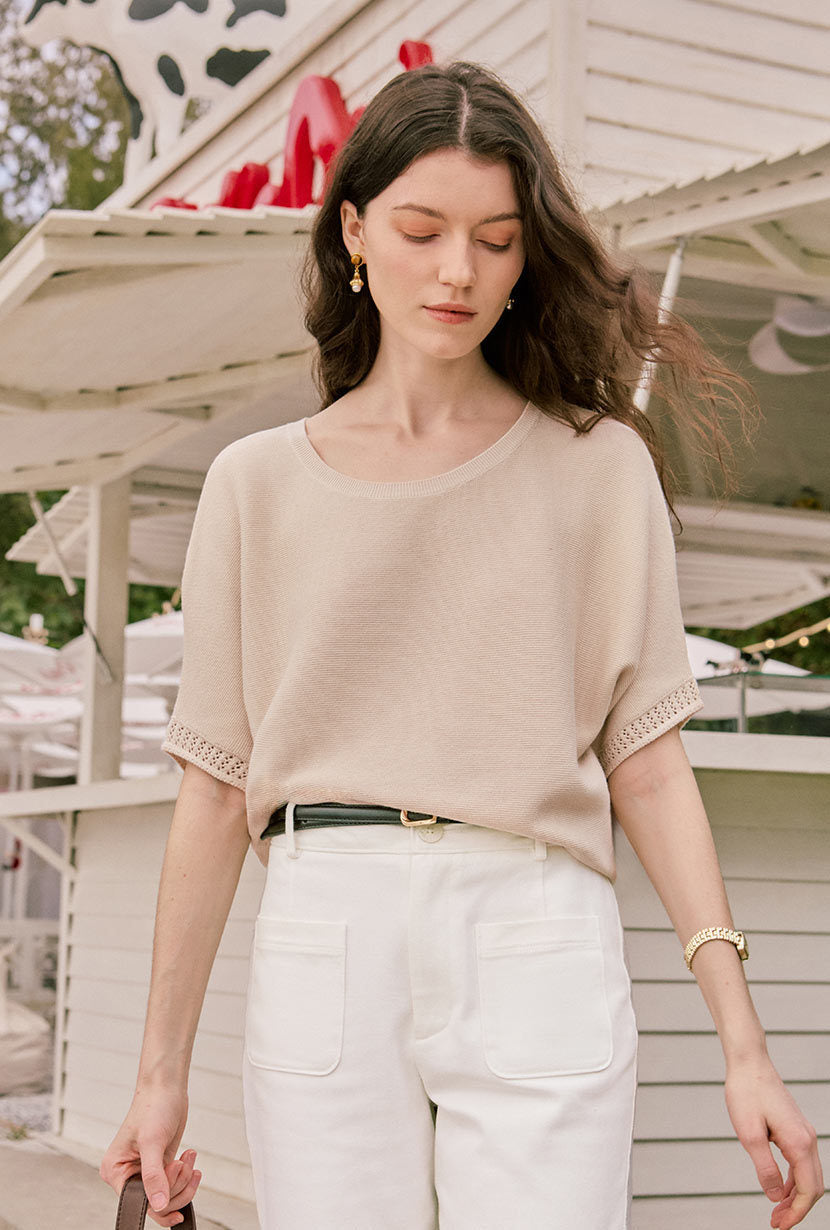 Billy Cropped Wide-Leg Denim Jeans - White