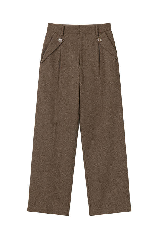 Reign Wool Pants - Hazelnut