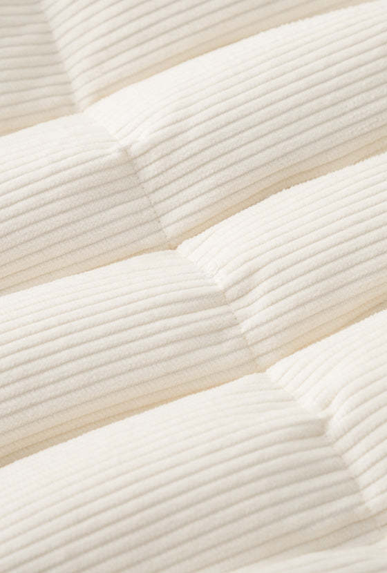 Carter Corduroy Down Jacket - Ivory