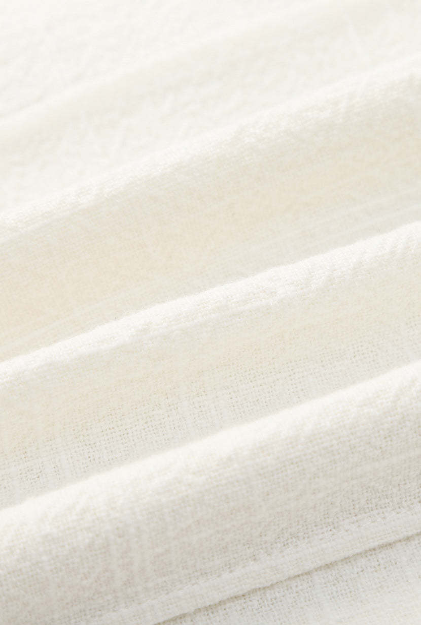 Teigan Linen Pencil Skirt - White