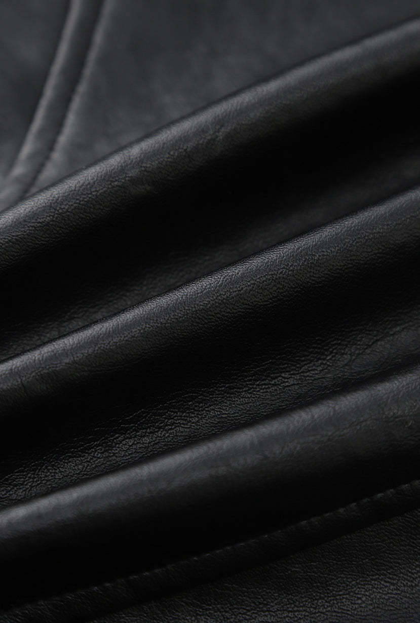 Laura Faux Leather Jacket - Black