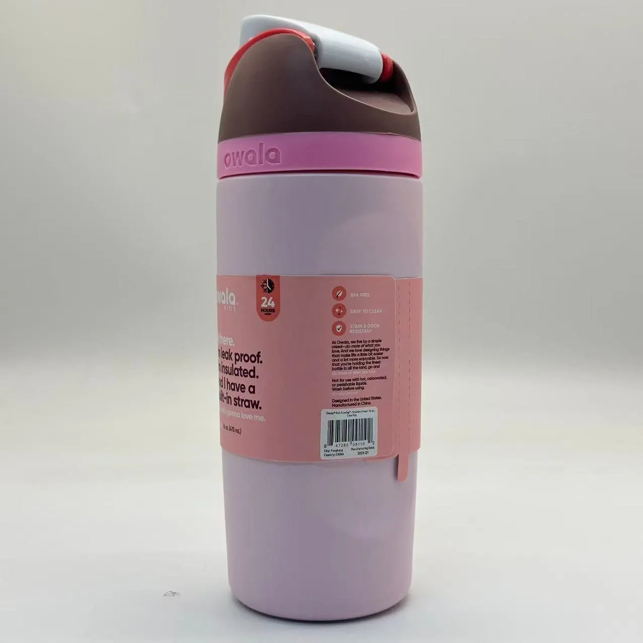 Owala 16oz Kids' FreeSip Stainless Steel Water Bottle - Cake Pop